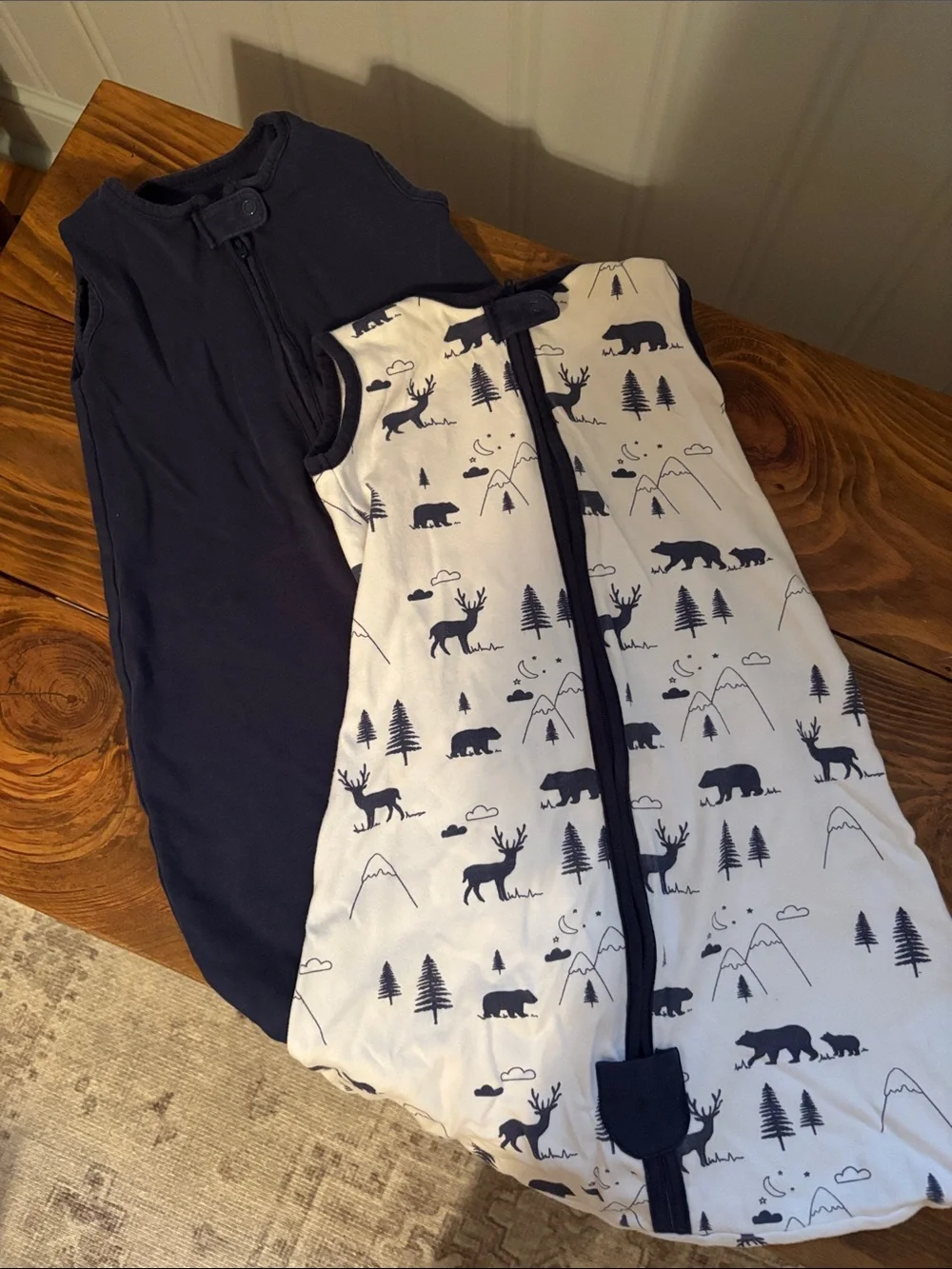 0-3 months x-small swaddles two way zipper 100% organic cotton mama cheetah